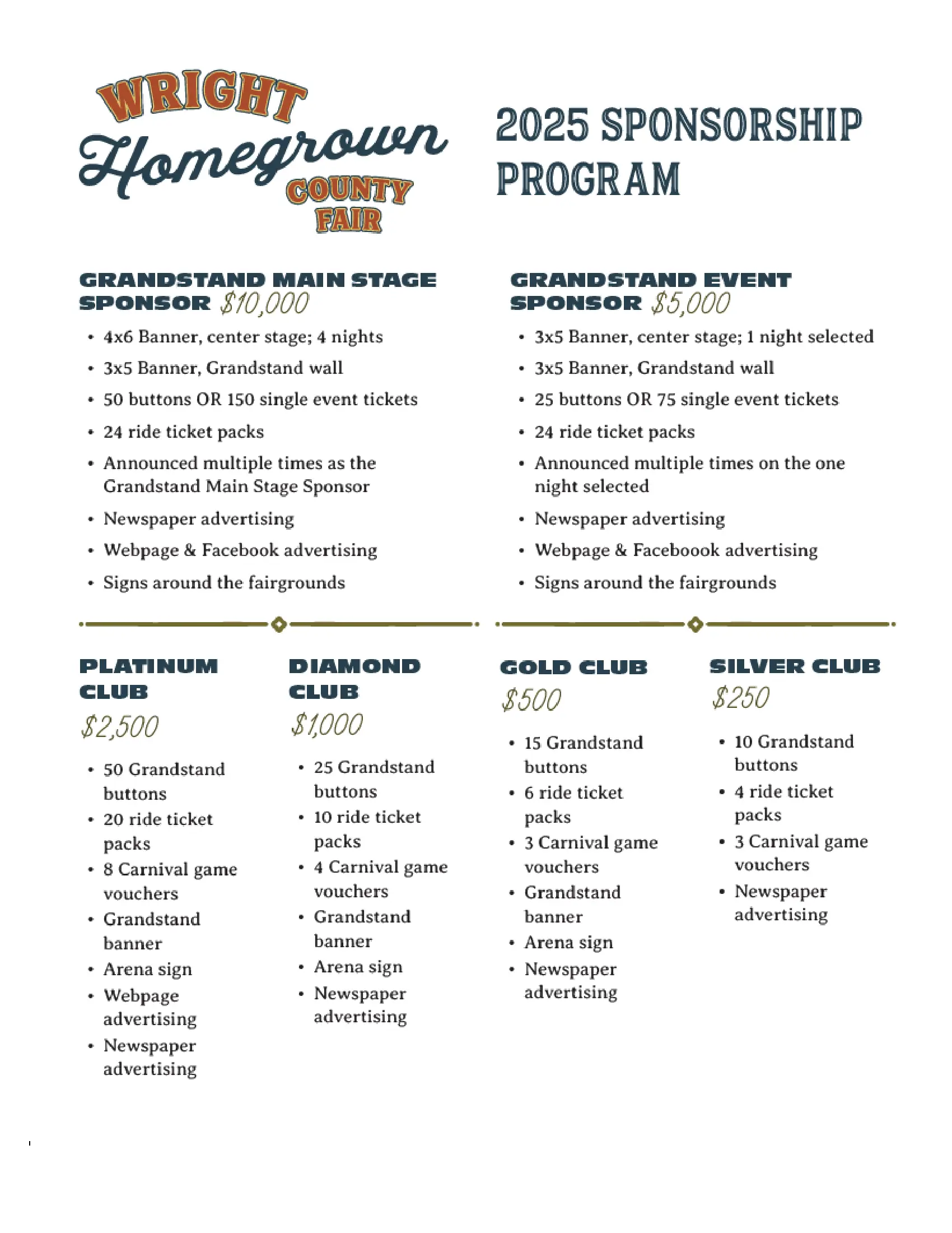 Sponsorship Details